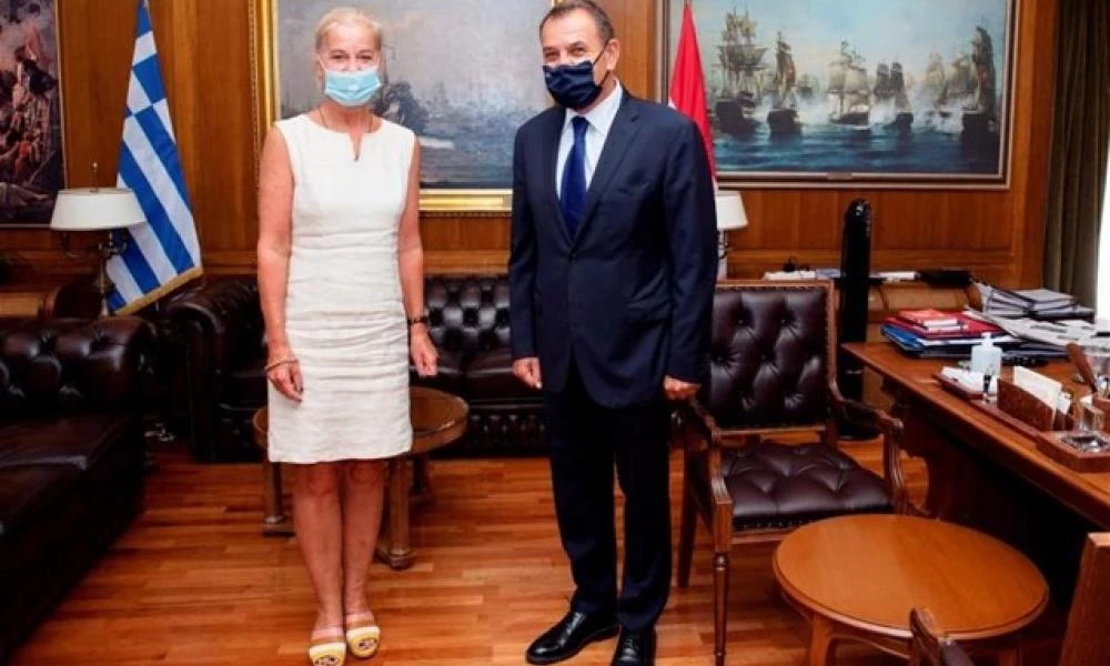 Συνάντηση Ν. Παναγιωτόπουλου με την πρέσβη της Ολλανδίας